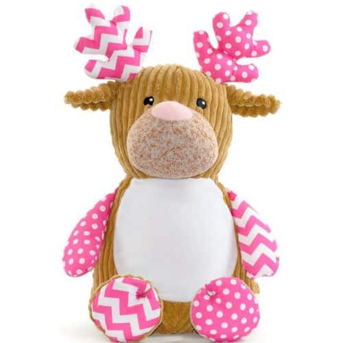 Cubbies Cupcake Pink Personalised Reindeer