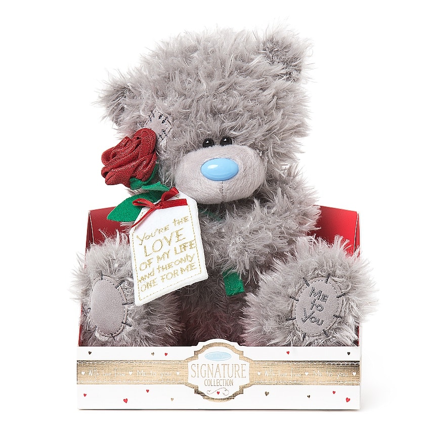 Me to You bear holding red rose m9