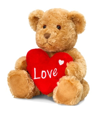 Baxter I Love You Teddy Bear Brown
